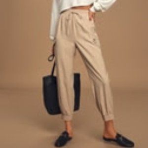 Lulus Cargo Joggers - Size XS - Beige - never worn